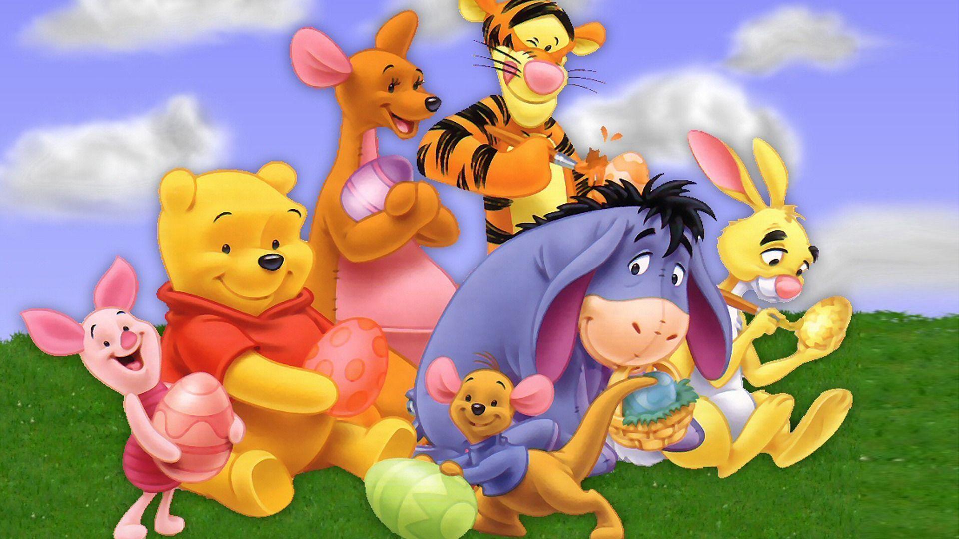 Winnie the pooh cartoon character HD desktop wallpaper second series