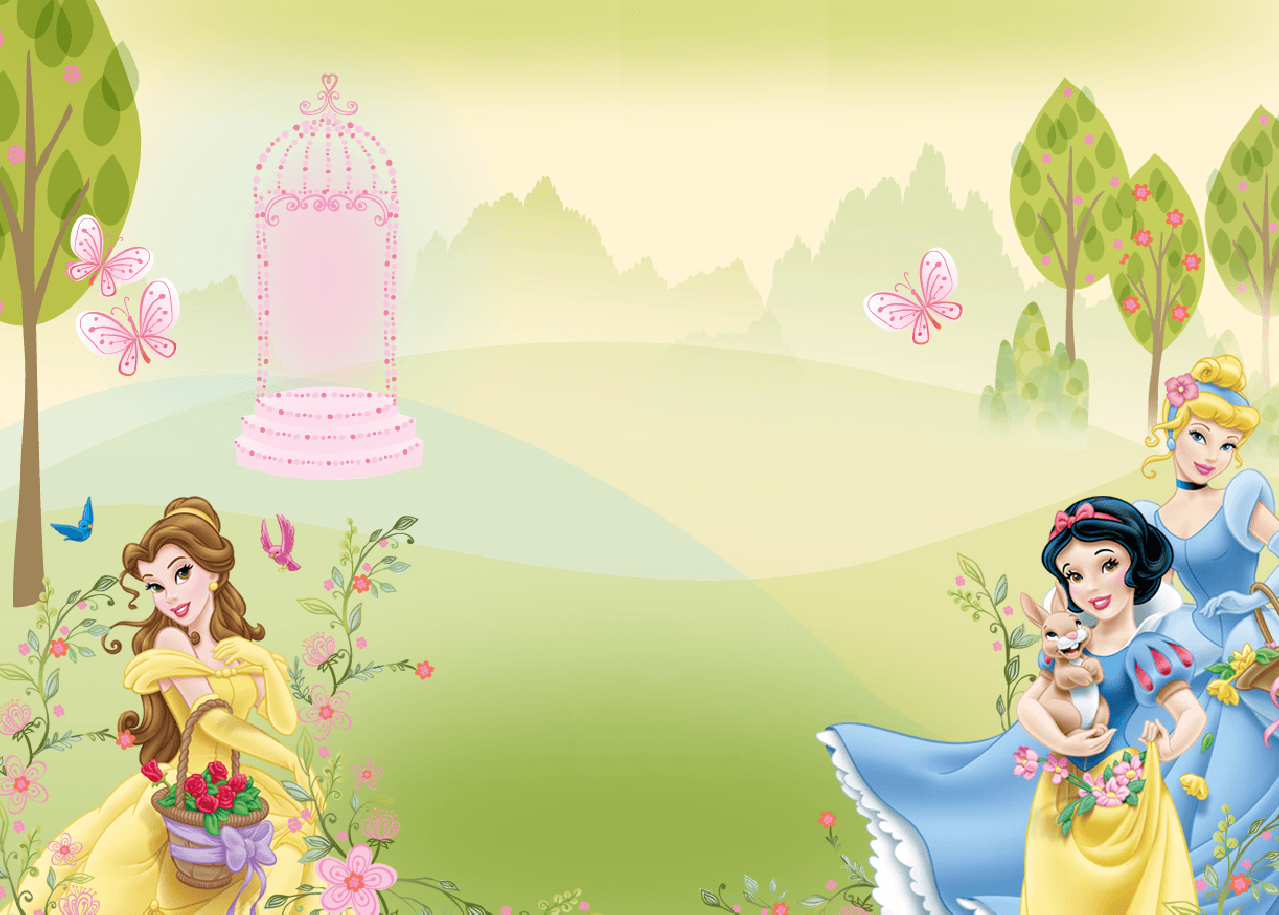 Wallpaper For > Disney Princess Background Wallpaper