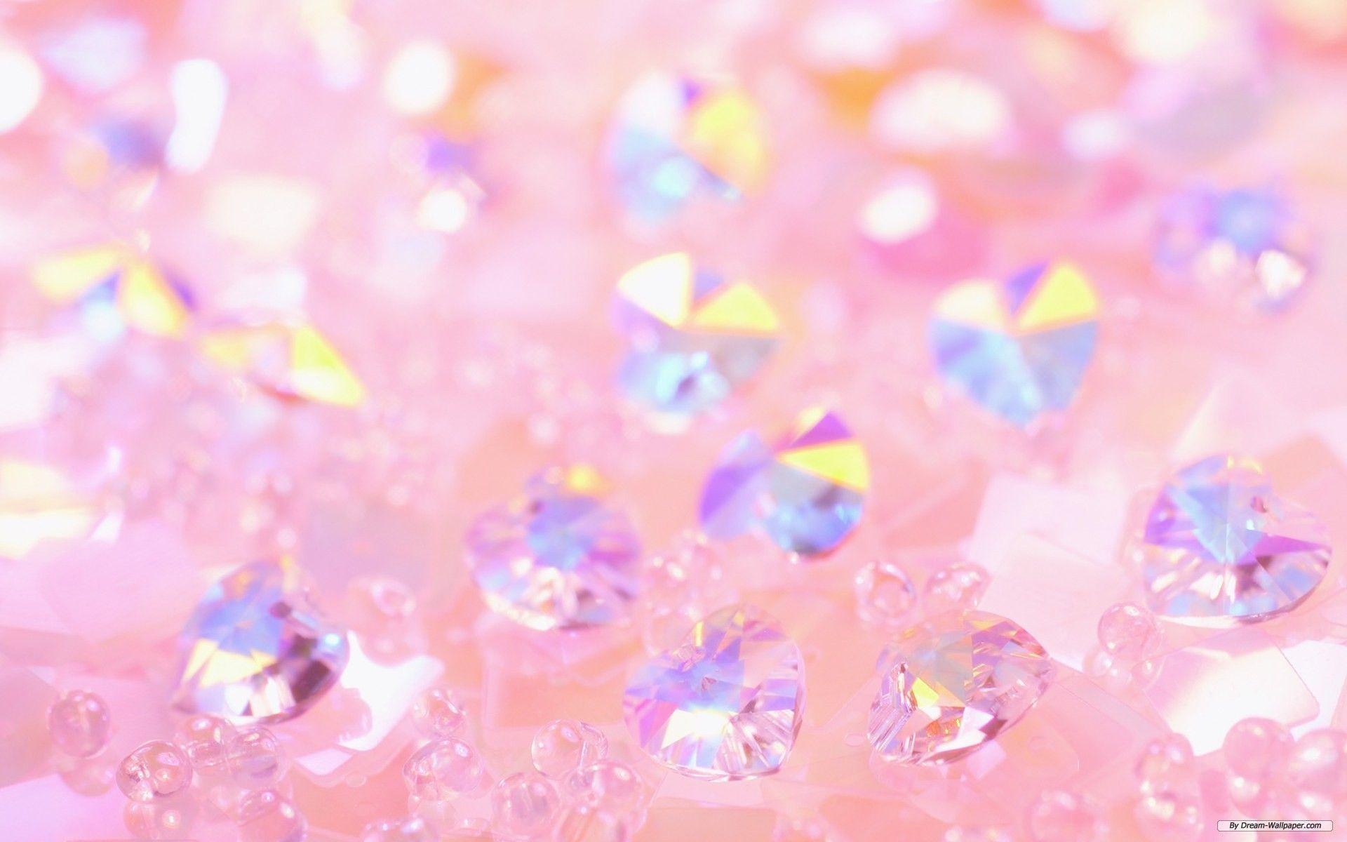 Pink Diamond Sparkly Background