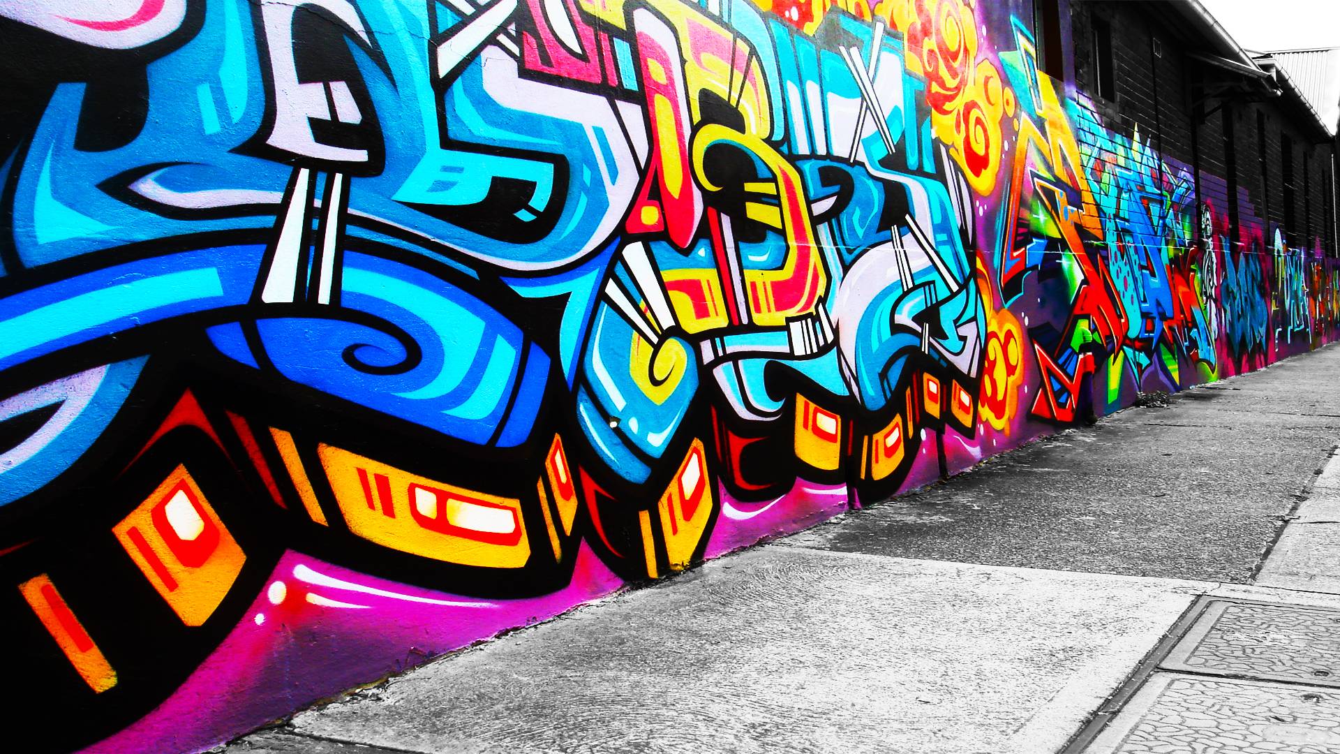 Graffiti Wall Full Wallpaper HD Graffiti Wall Wallpaper High