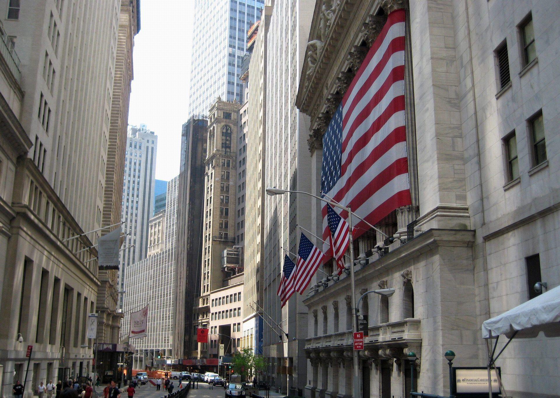 The New York Stock Exchange On Wall Street, NYC, America