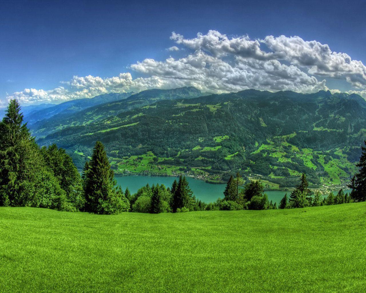image For > Spring Alps Wallpaper