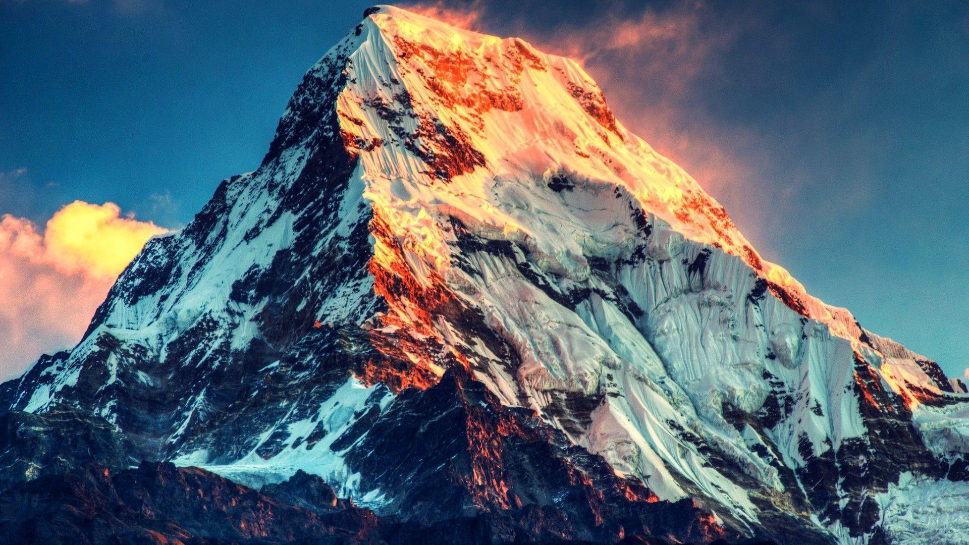 Burning Sunlight Mount Everest HD Wallpaper FullHDWpp HD