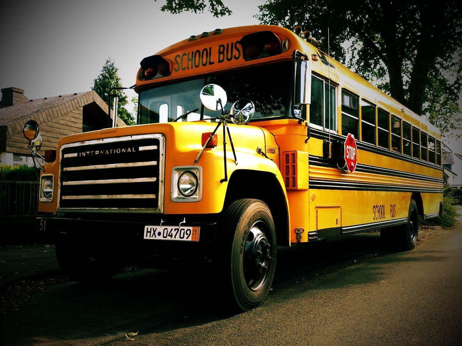 image For > School Bus Wallpaper