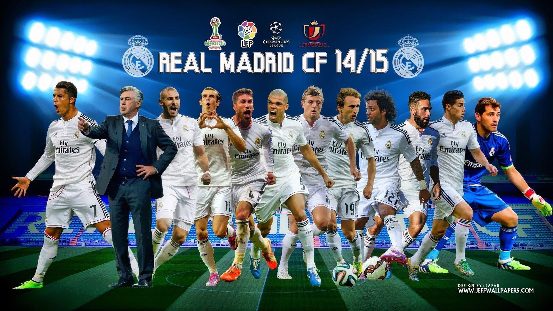 Real Madrid CF 2014 2015 First 11 Team HD Wallpaper Wide Or HD