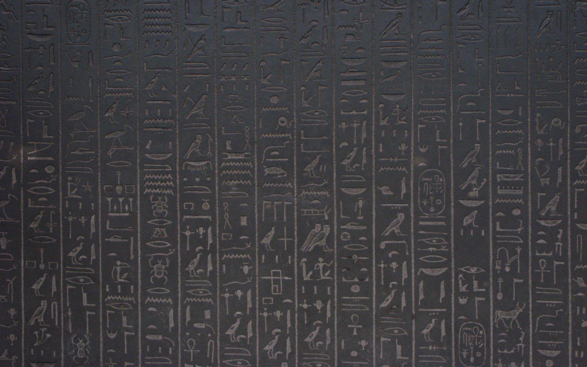 Wallpaper egyptian, hieroglyphics, wall wallpaper textures