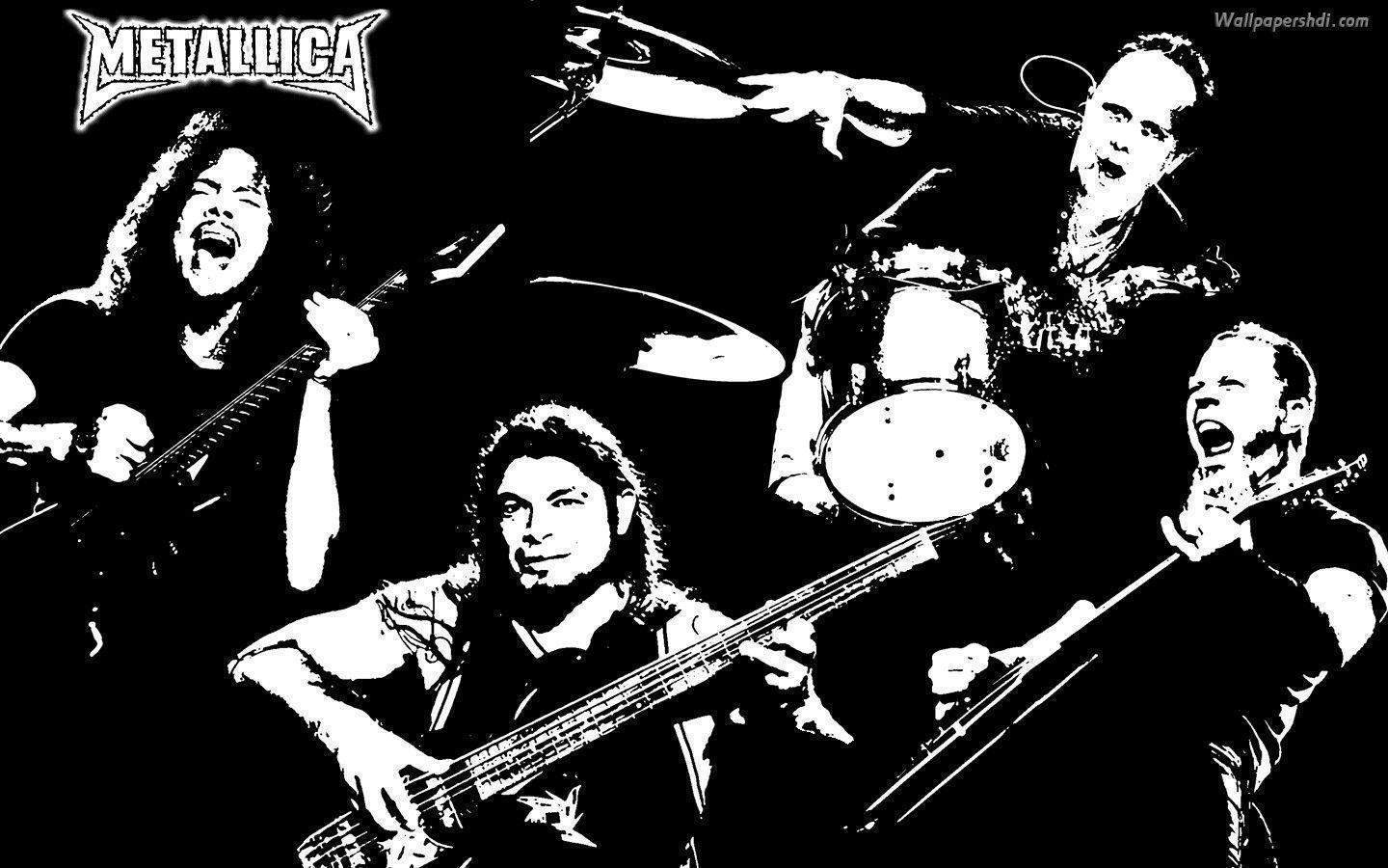 Metallica Group Artist Rendering HD Wallpaper