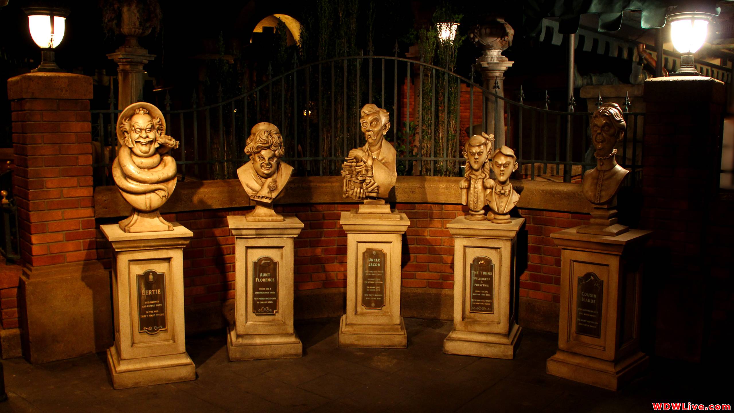 The Haunted Mansion: Part of the new outdoor queue