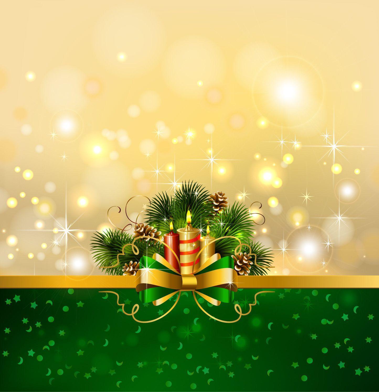 Beautiful christmas background 04 vector Free Vector / 4Vector
