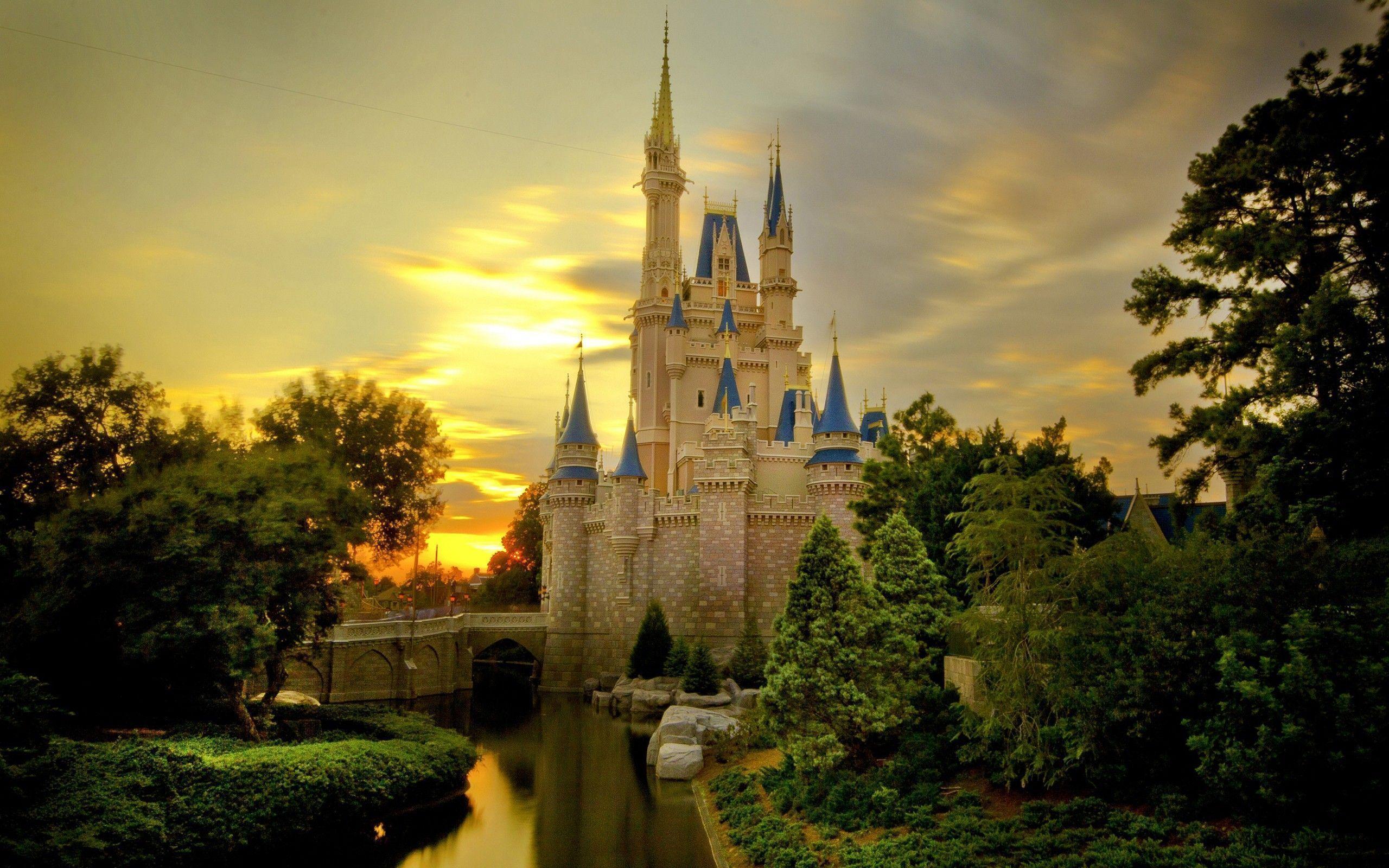 Wallpaper For > Disney Castle Background Clipart