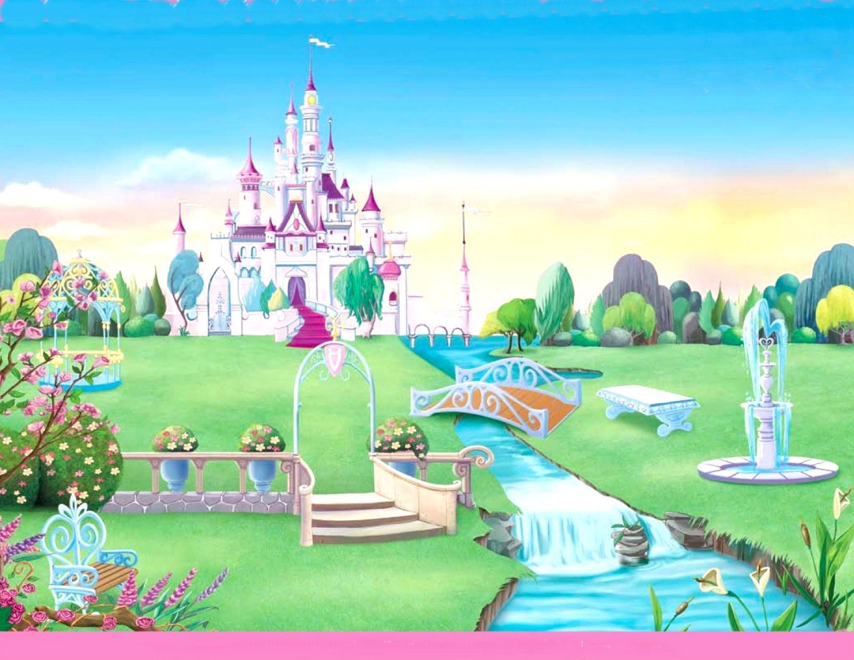 Vehicles For > Cartoon Princess Castle Background