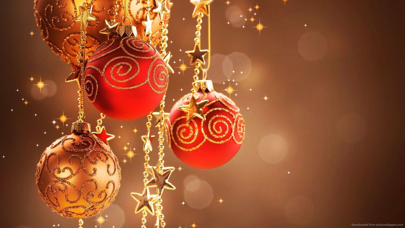 Download 1600x900 Christmas Decorations Ultra HD Wallpaper