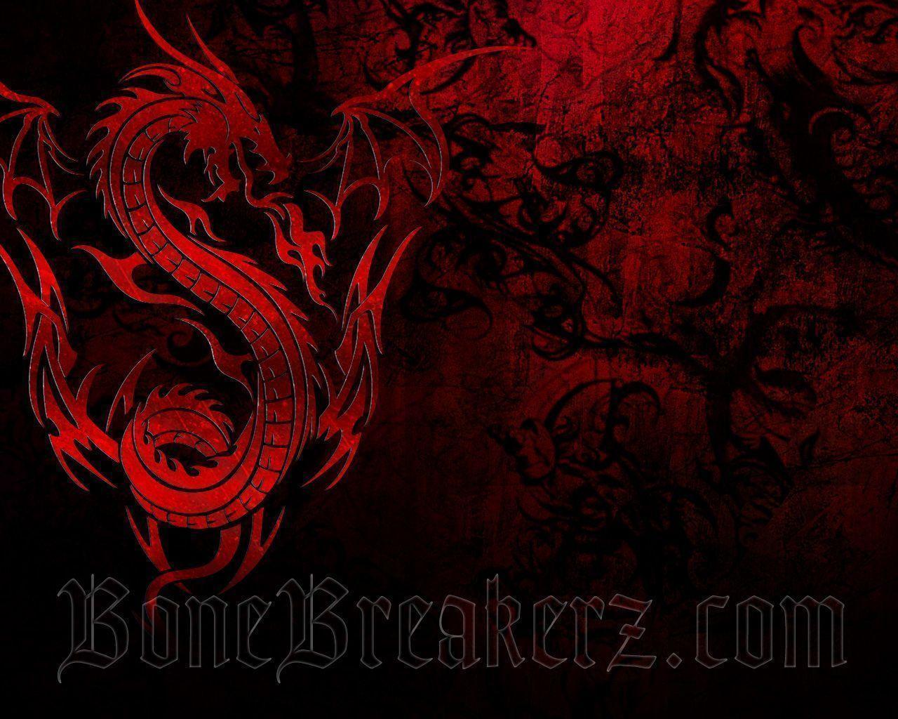 Wallpaper For > Chinese Red Dragon Wallpaper