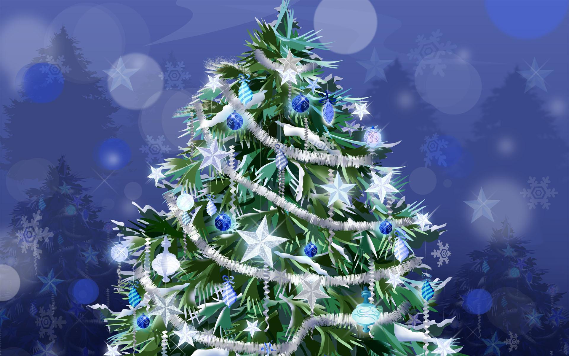 New year wallpaper holiday tree free desktop background