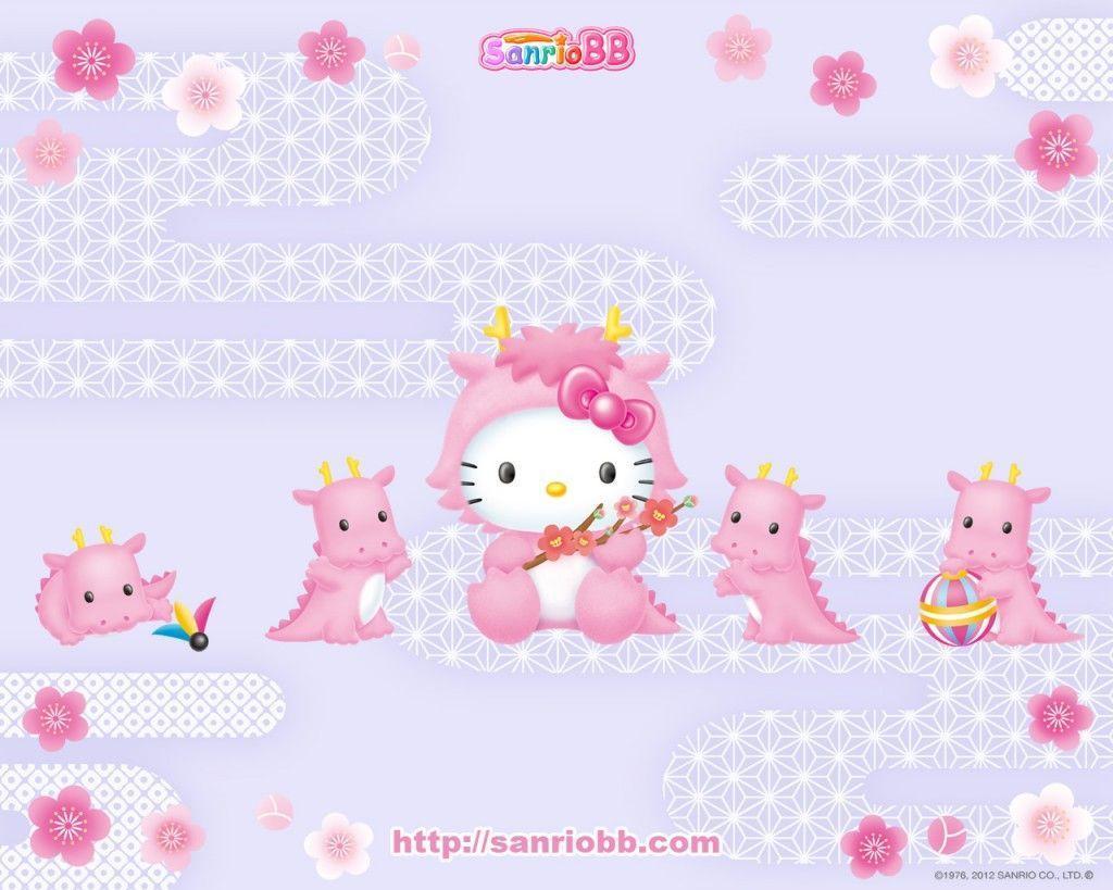 Hello Kitty Dragon Wallpaper