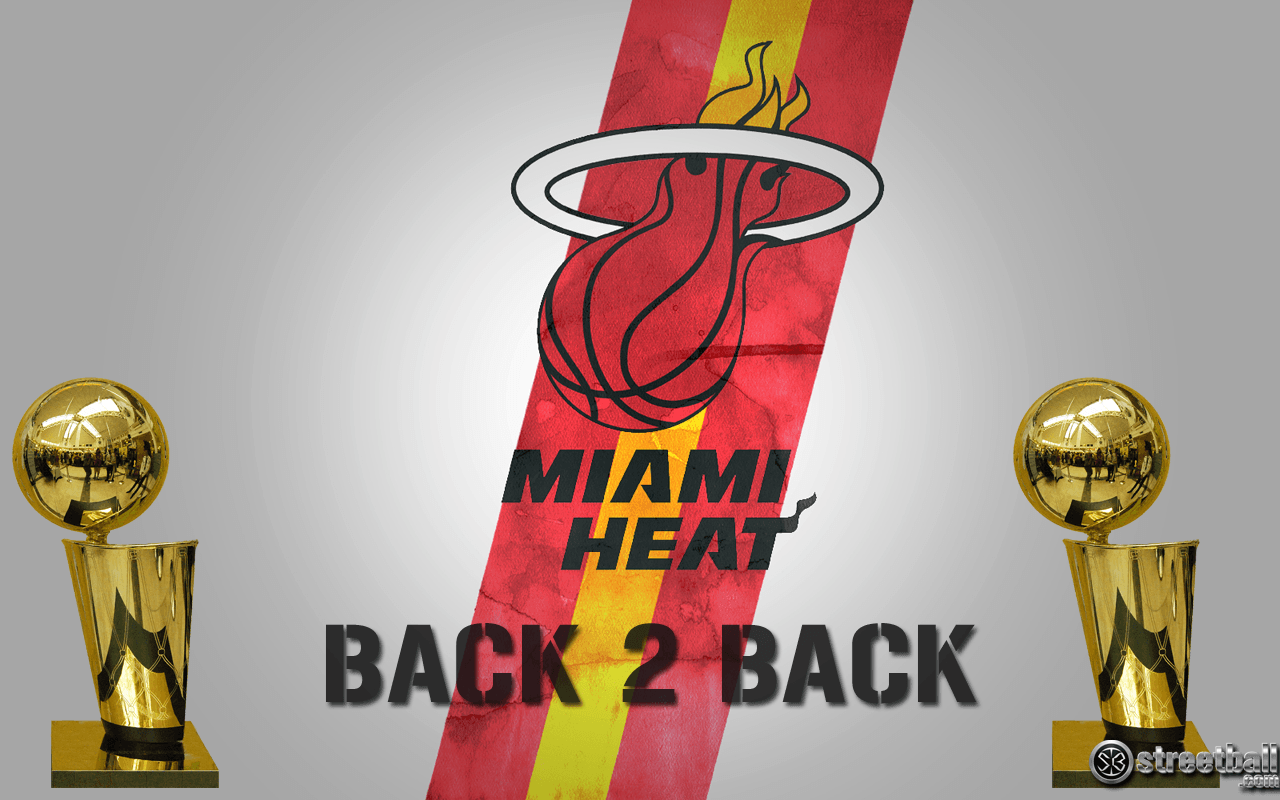 Miami Heat Back 2 Back NBA Champions Wallpaper