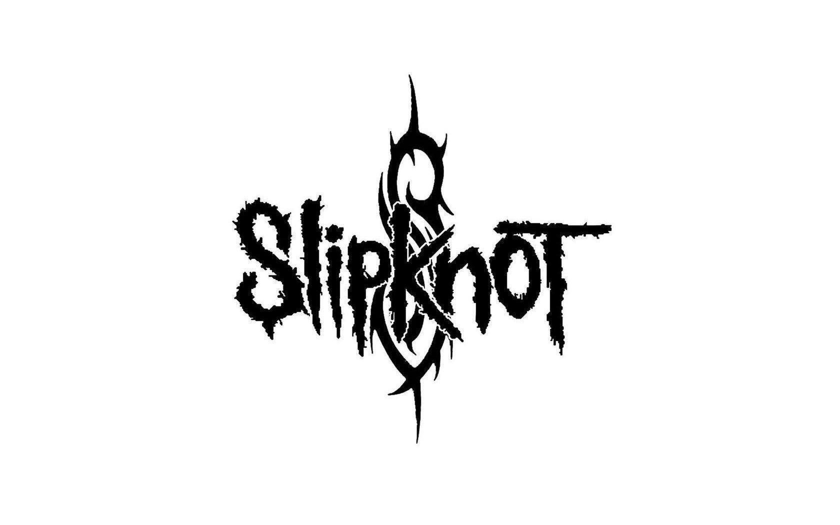 Slipknot Logo White Wallpaper