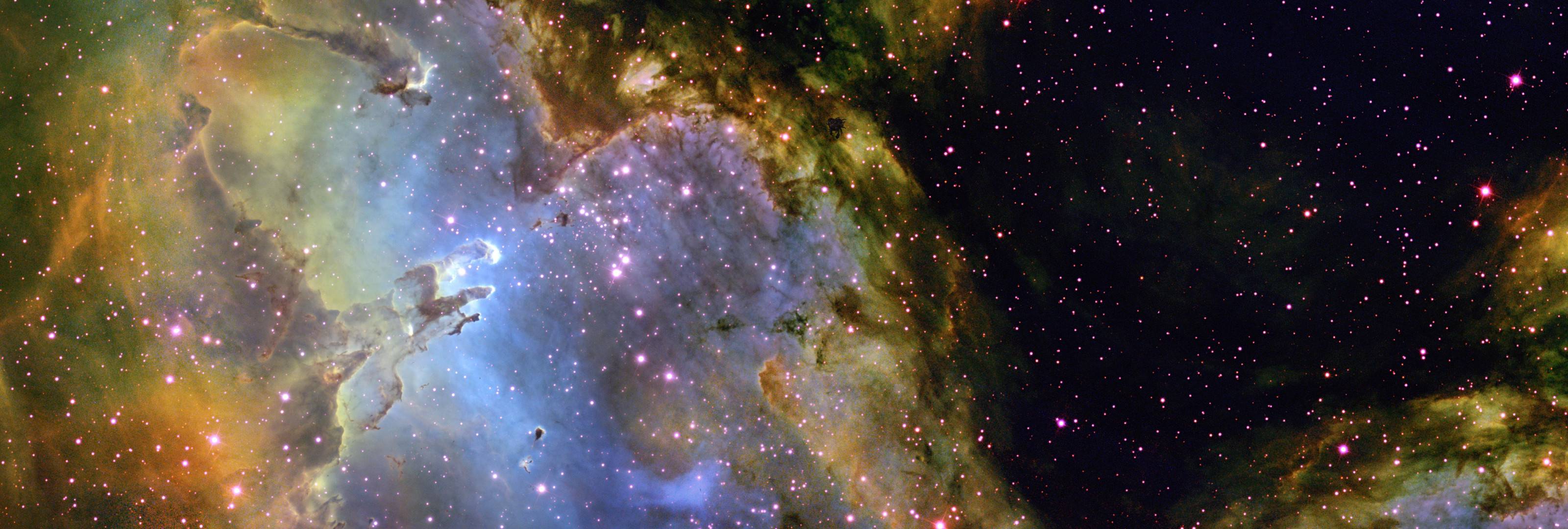 Eagle Nebula Wallpaper 3200 X 1080