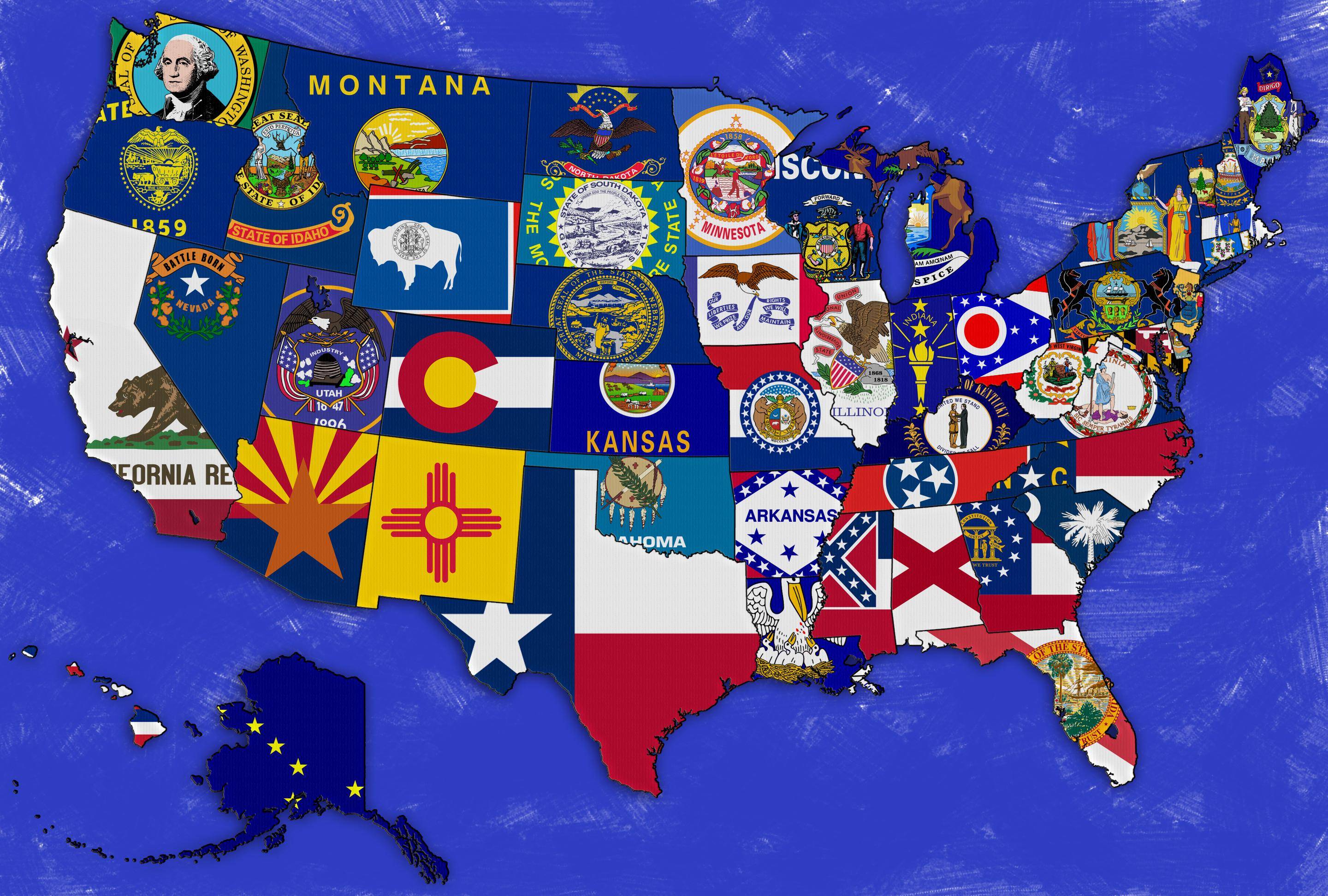 USA Map Flag Wallpaper Wallpaper. WallscreenHD