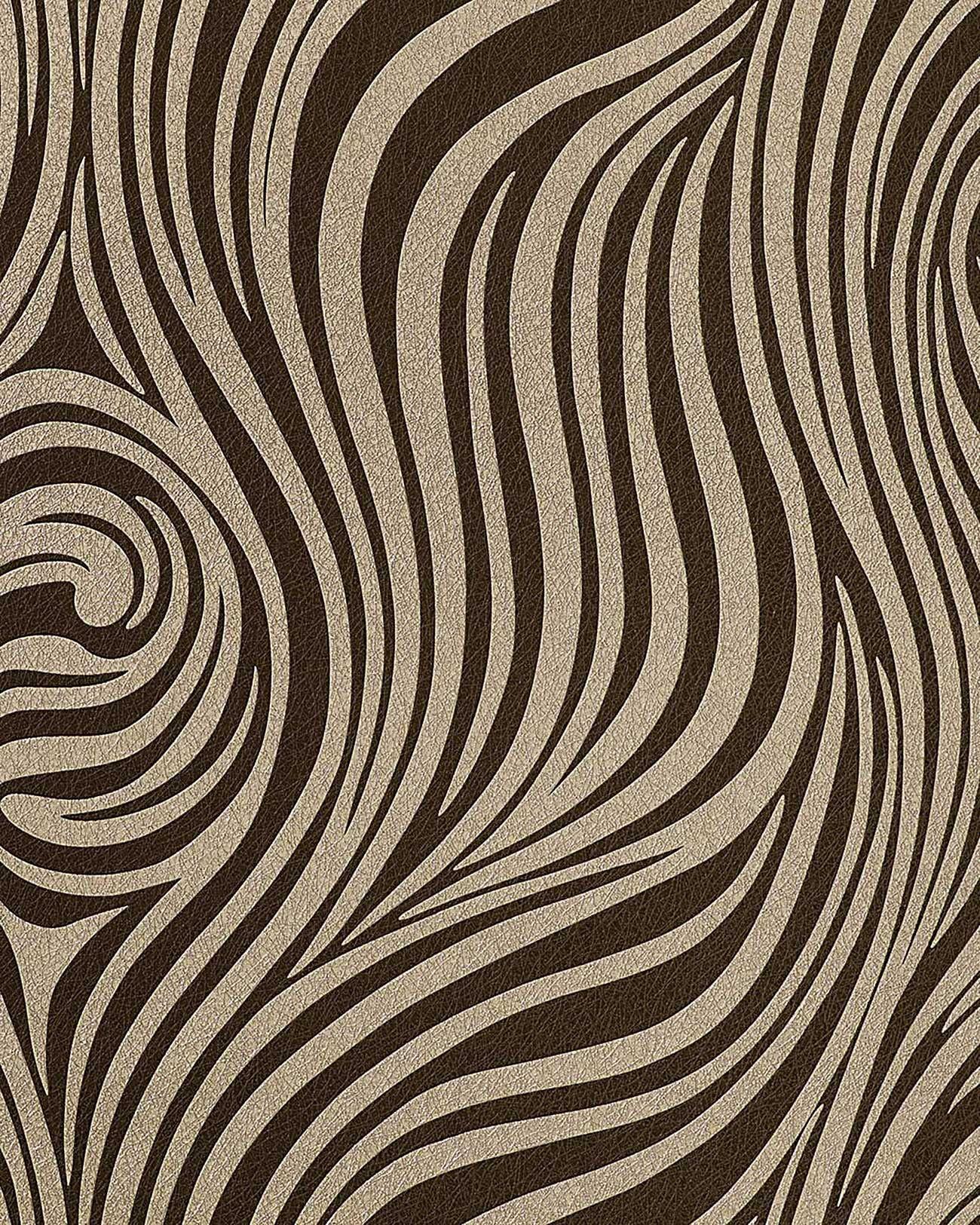 Edem 1016 13 Fashion Zebtra Style Wallpaper Textured Stripes Cocoa