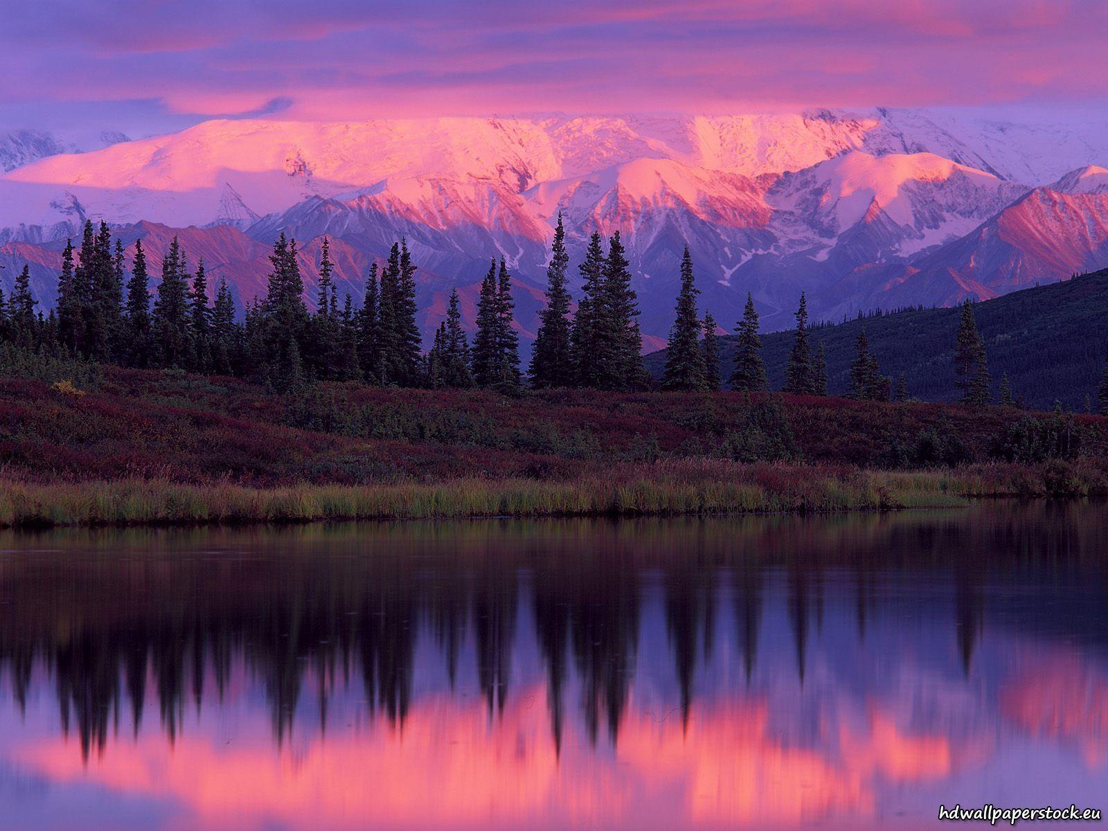 Wonder Lake and Alaska Range at Sunset, Denali National Park