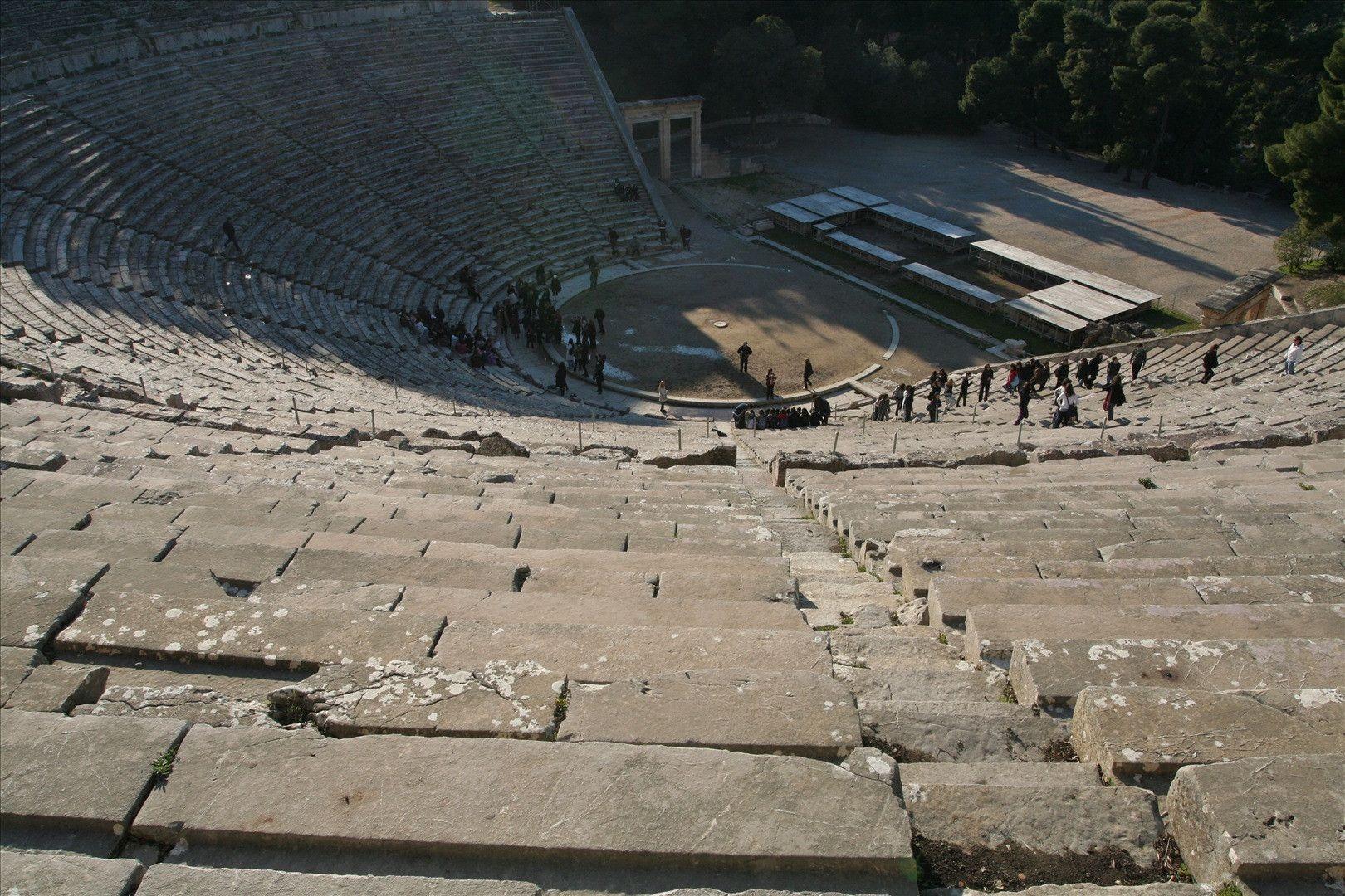 Theatre of ancient Greece Epidaurus HD Wallpaper. HD Wallpaper