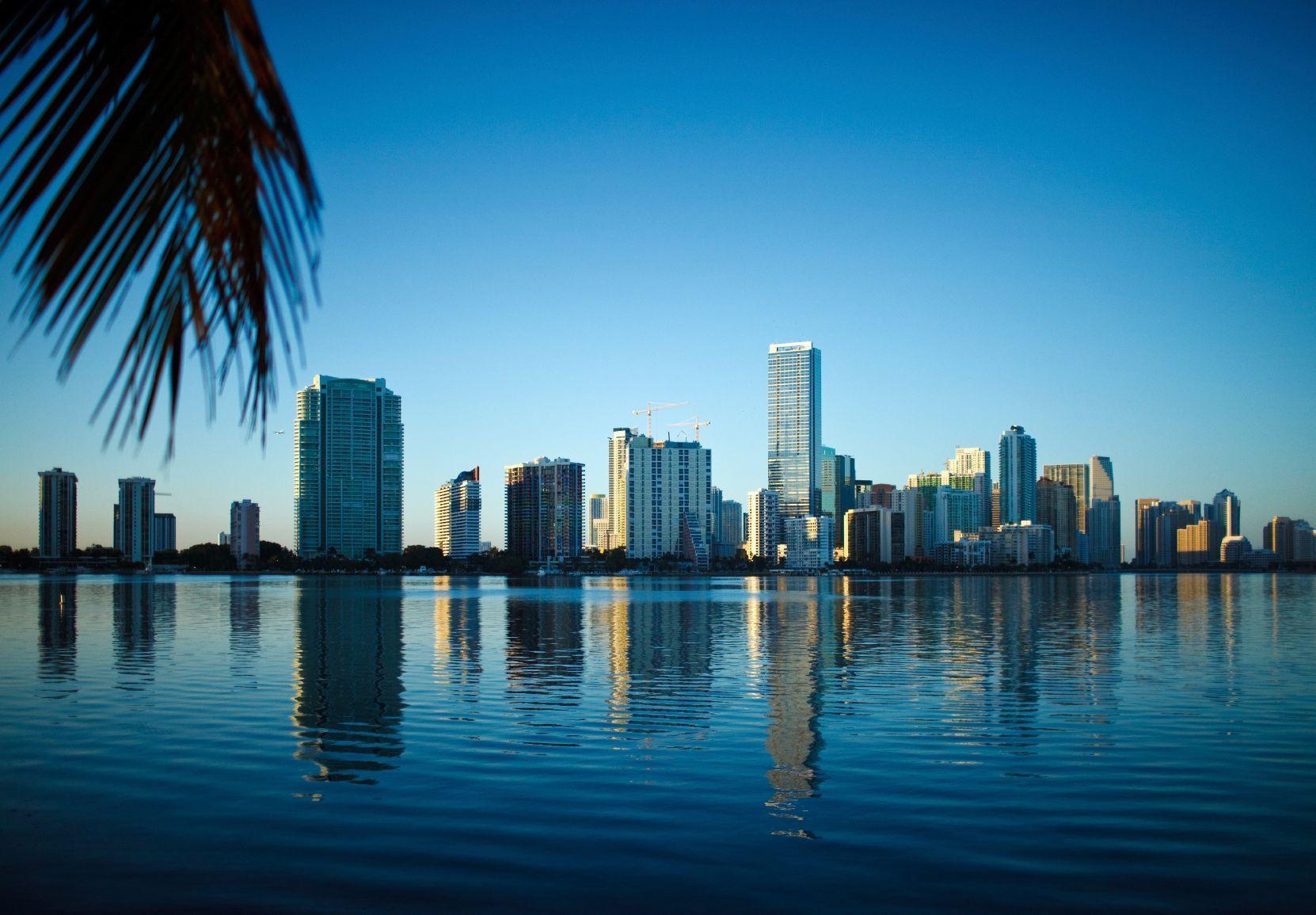 Miami Beach Skyline Florida at Cities Wallpaper on, imageion