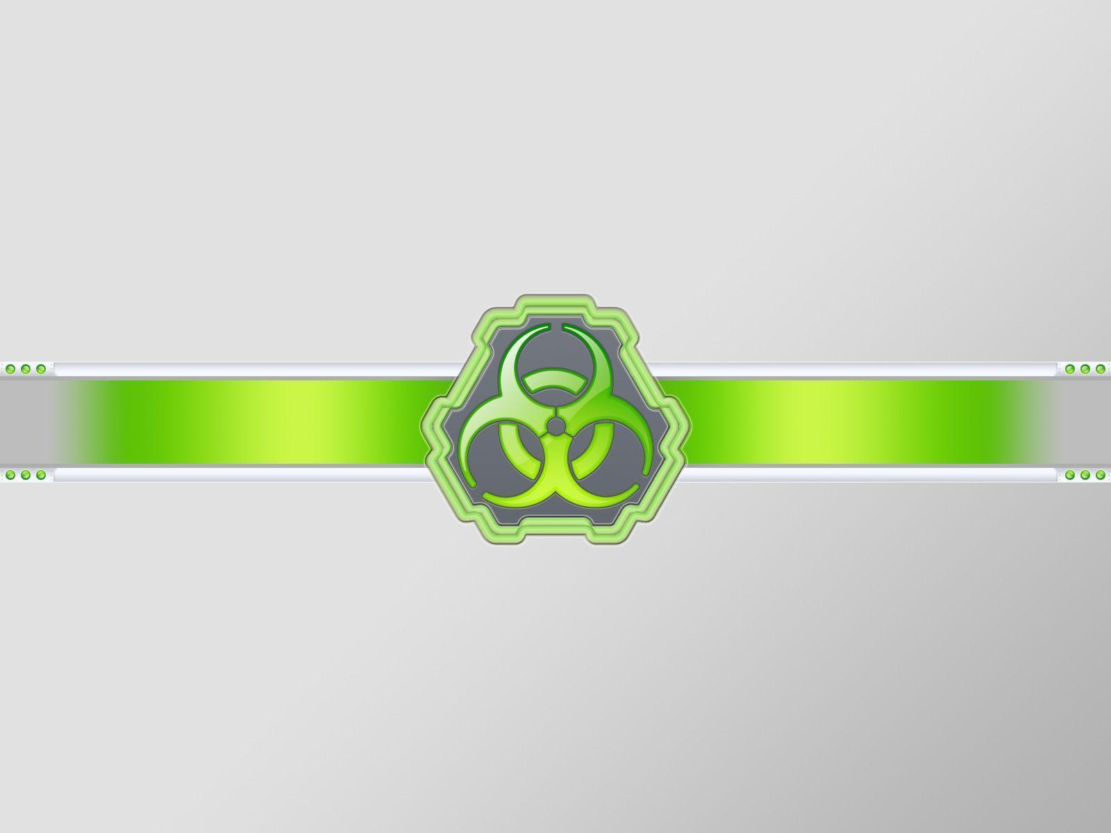 image For > Radioactive Symbol Green