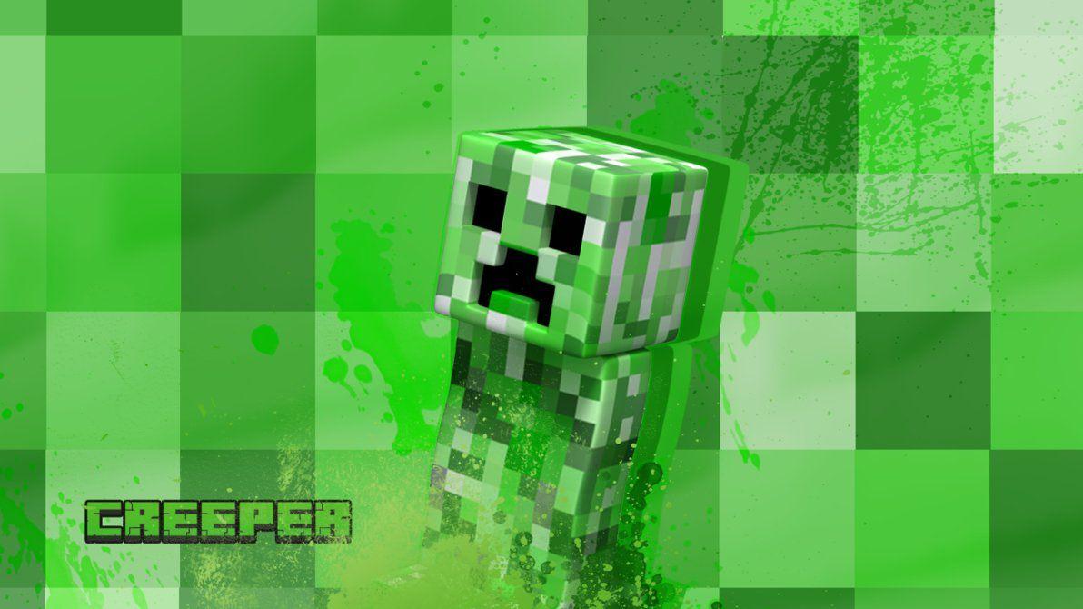 Wallpaper For > Minecraft Wallpaper Creeper