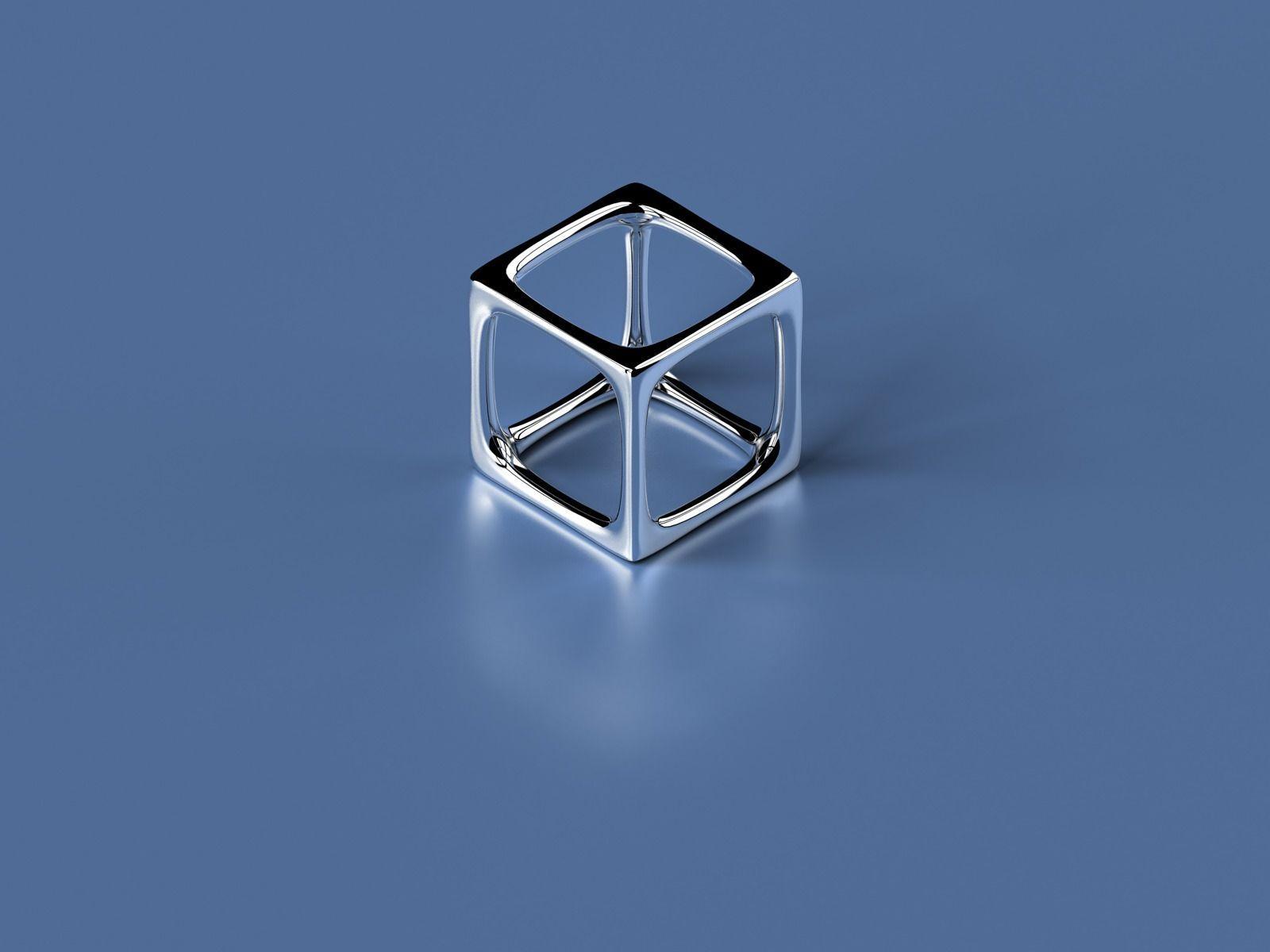 Simple 3D Cube Wallpaper Abstract 3D