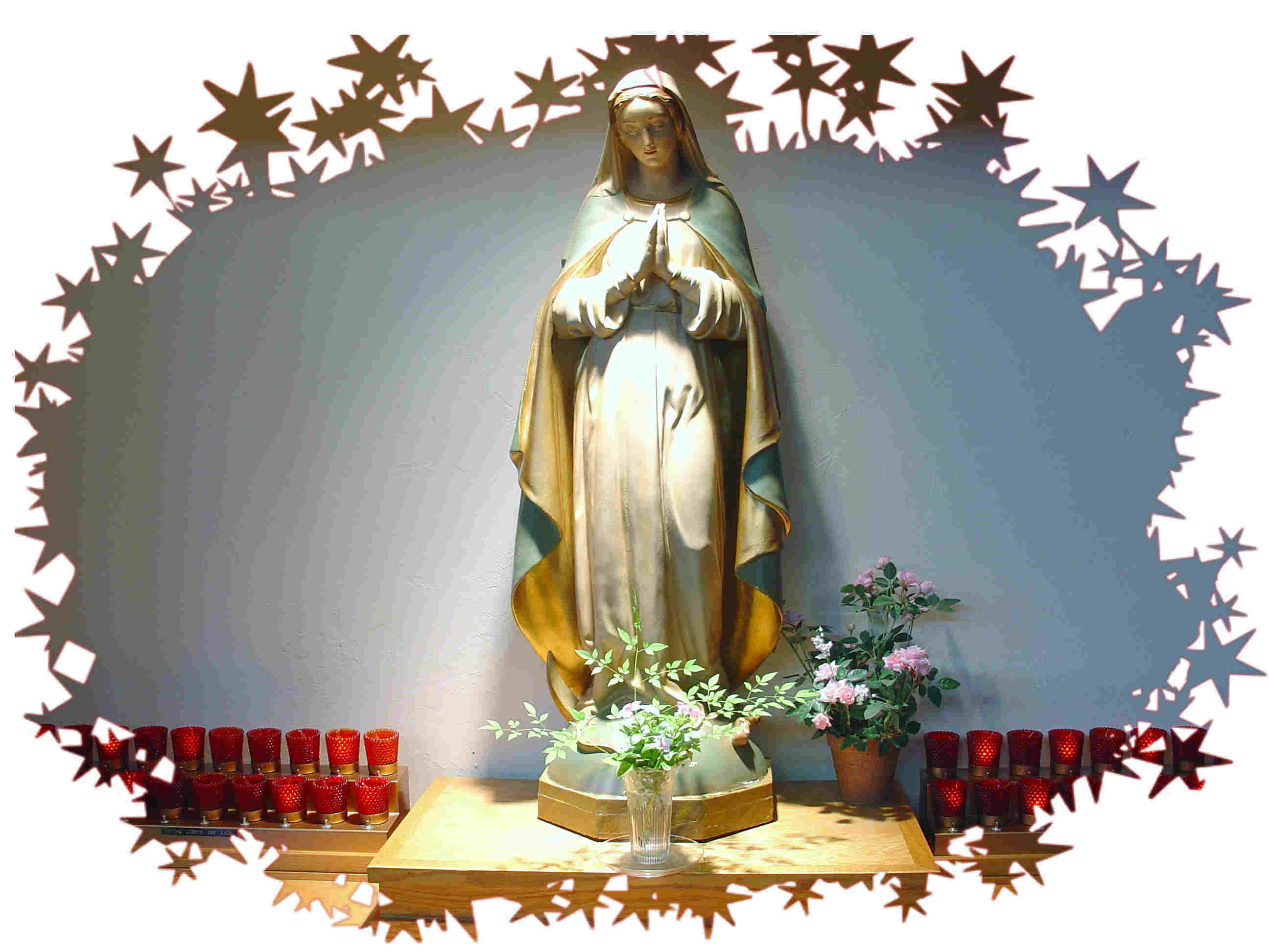 Wallpaper For > 3D Mother Mary Wallpaper
