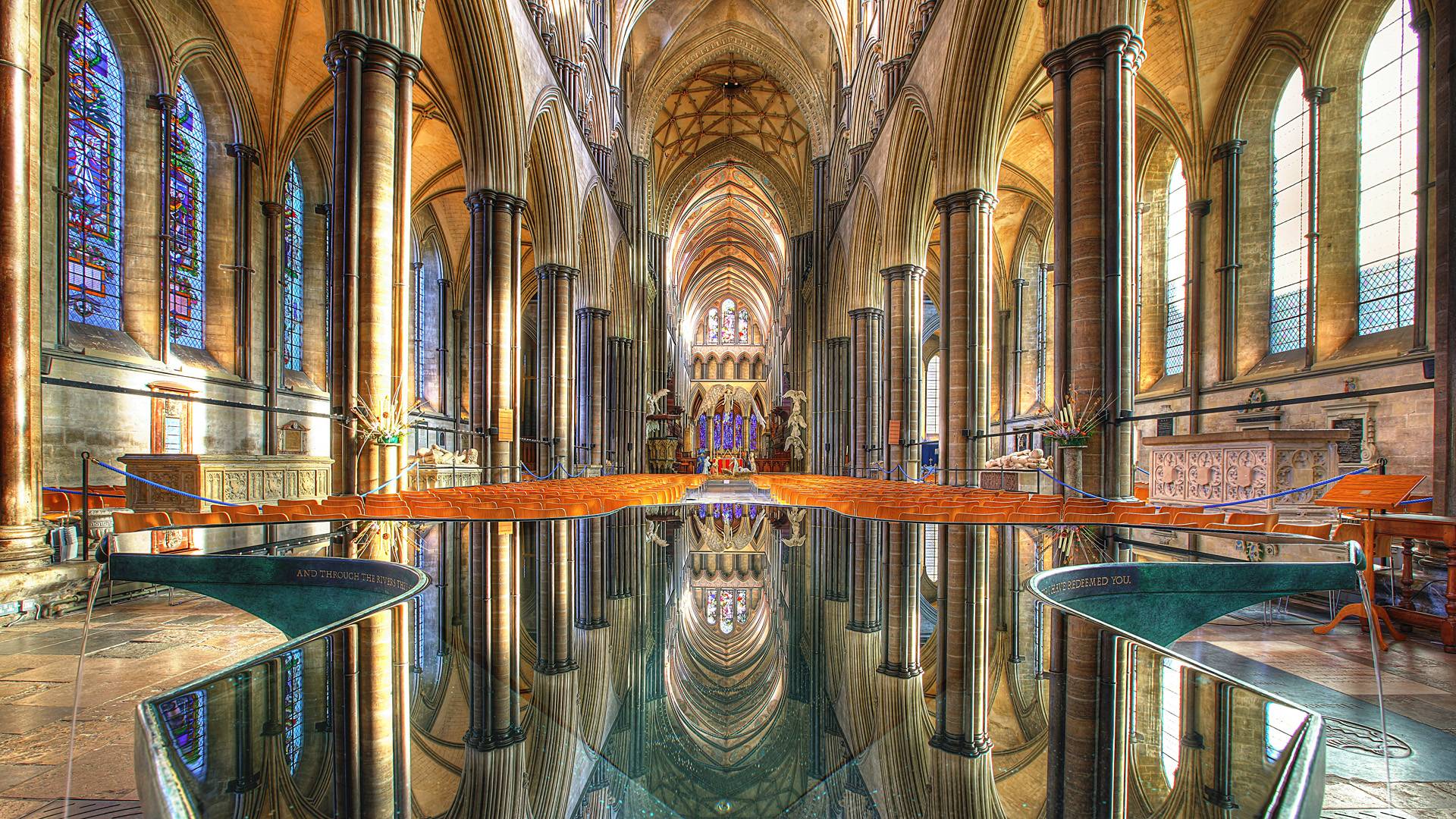 Reflection Ceiling Of The Church Wallpaper 1920x1080 px Free