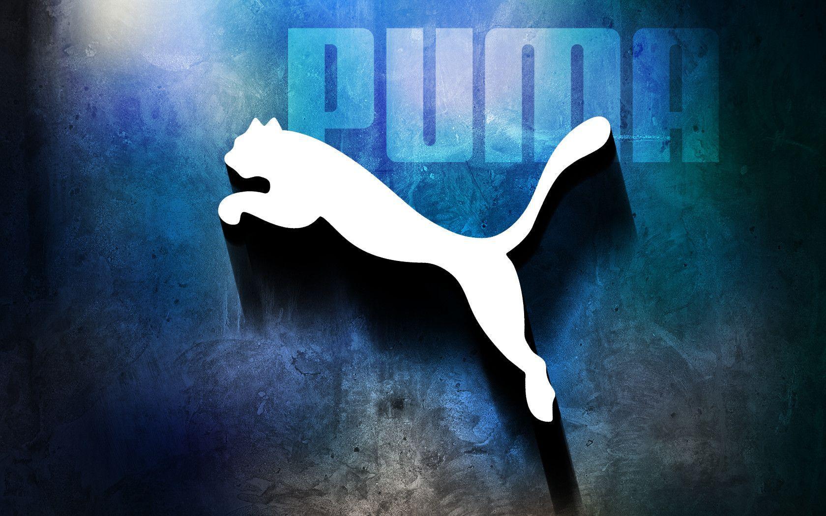 Puma Logo Blue Background