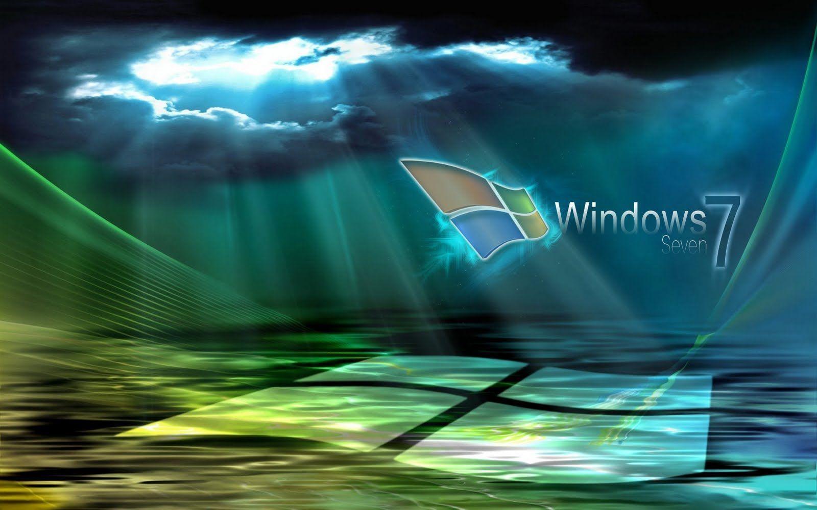 Pin Windows 7 Microsoft Logos 1366x768 Wallpaper –free Cake