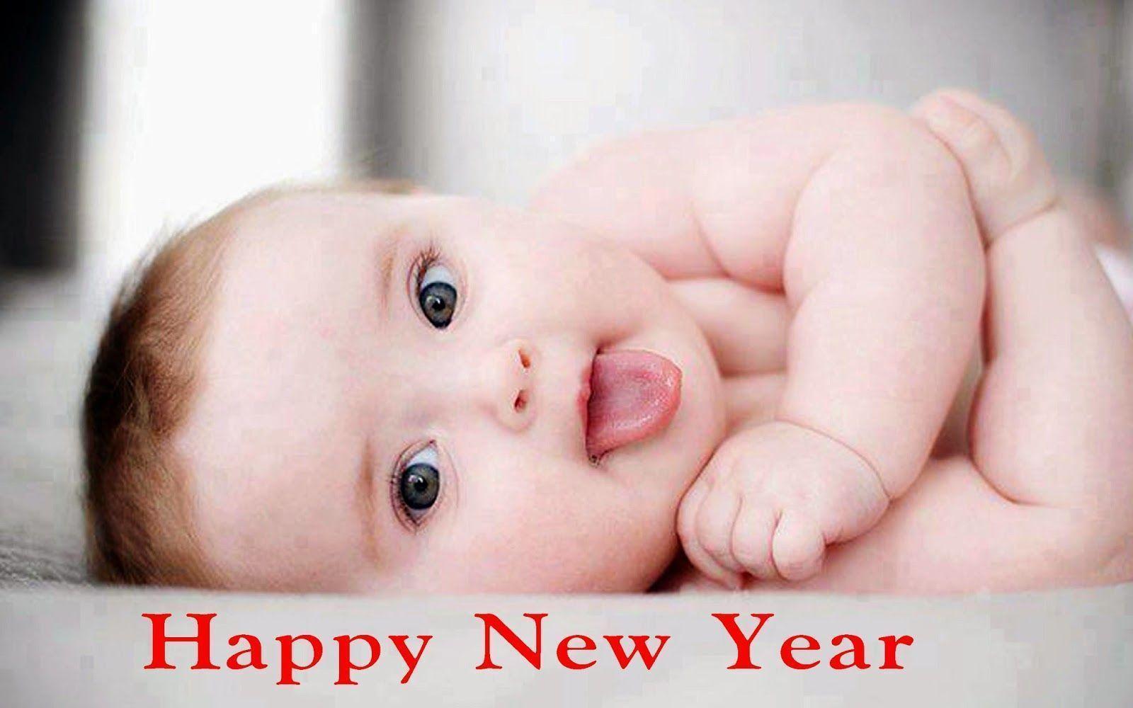 Pretty Babies Picture say Happy New 2015. HD wallpaper downloads