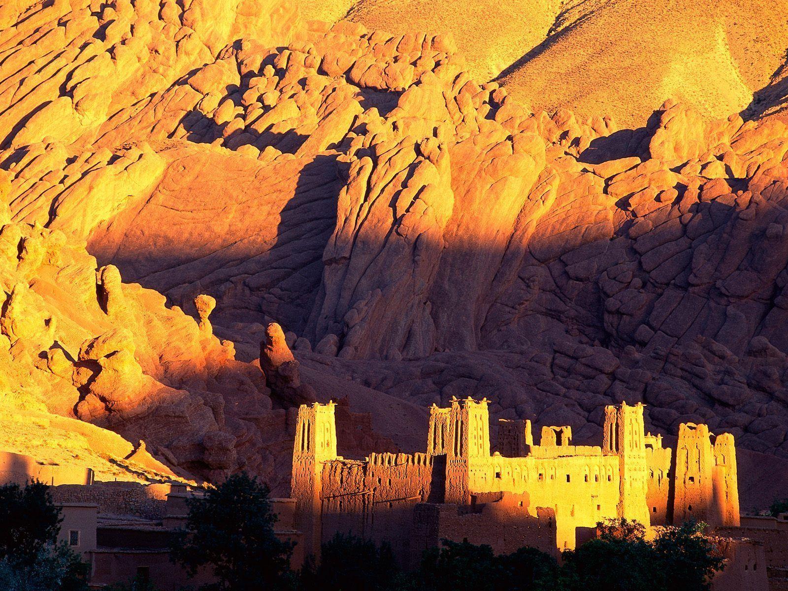 Casbah Ruins Dades Gorge Morocco Photography Desktop
