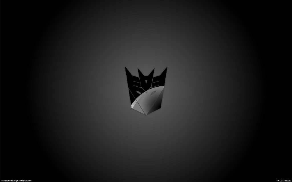 Transformers Logo Wallpaper: Decepticons Pure Black Logo Wallpaper