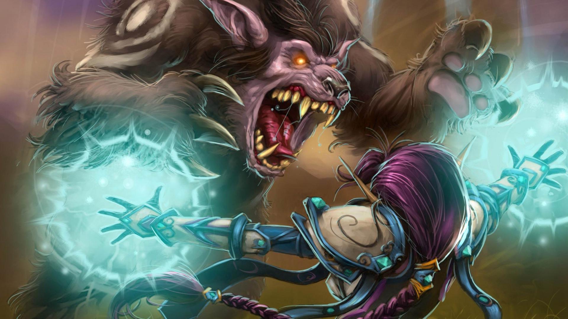 World Of Warcraft Druid Fight Wallpaper