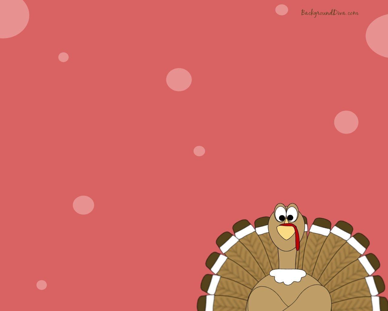Download Cute Thanksgiving Turkey Cartoon Wallpaper. Full HD