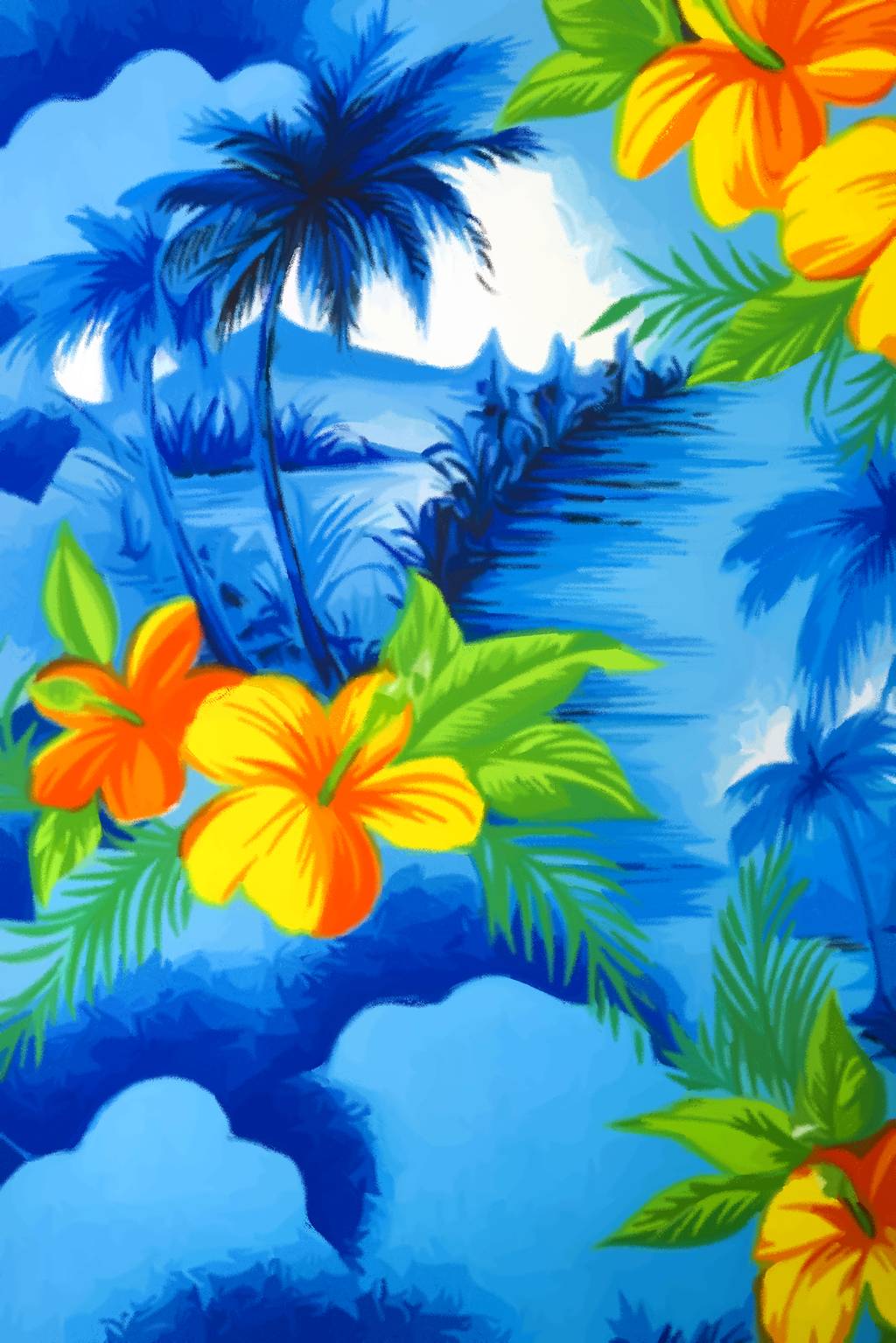 image For > Hawaiian Shirt Pattern Wallpaper
