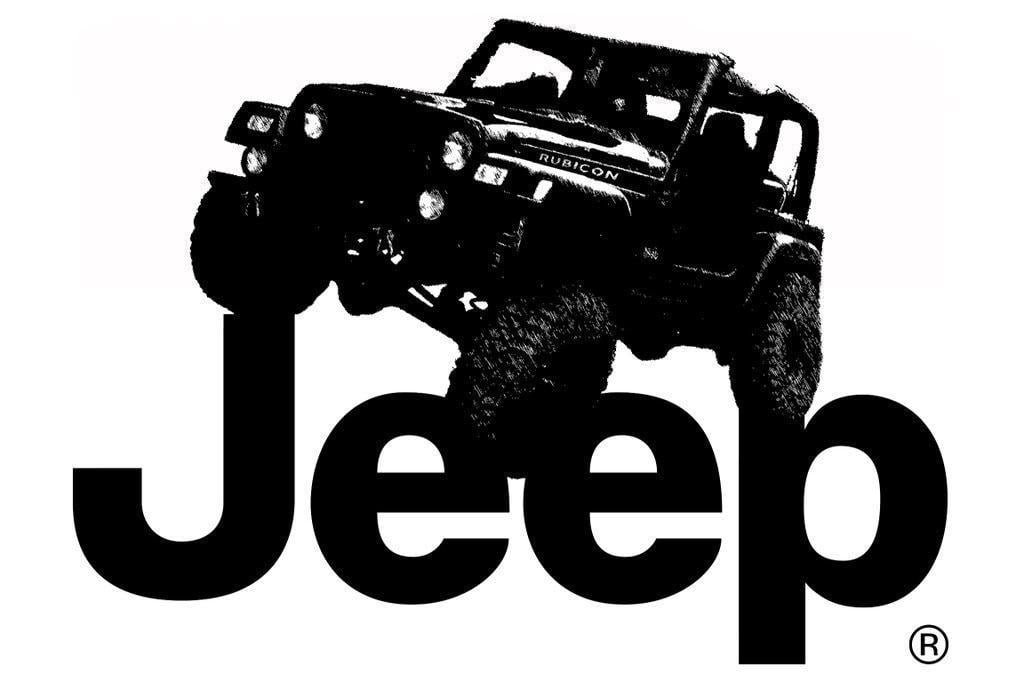 Black Jeep Logo. Car HD Wallpaper