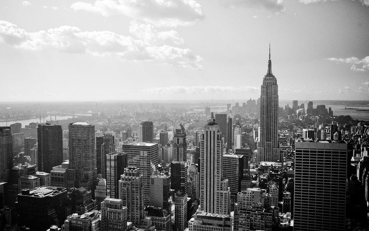 New York Skyline Wallpaper Black And White 5026 HD Wallpaper