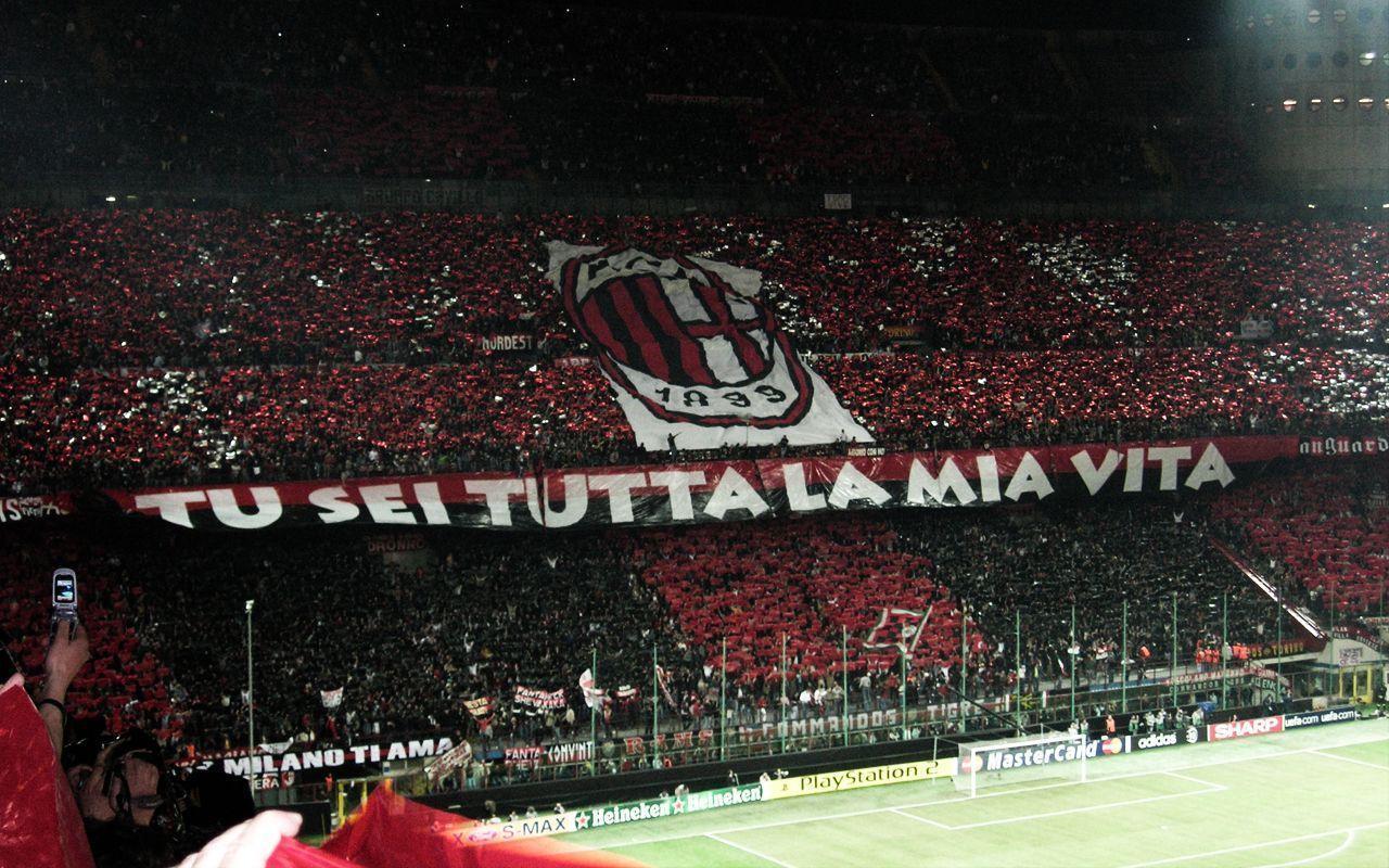 Soccer Fans Ac Milan Stadium Most Beautiful Pics, HQ Background