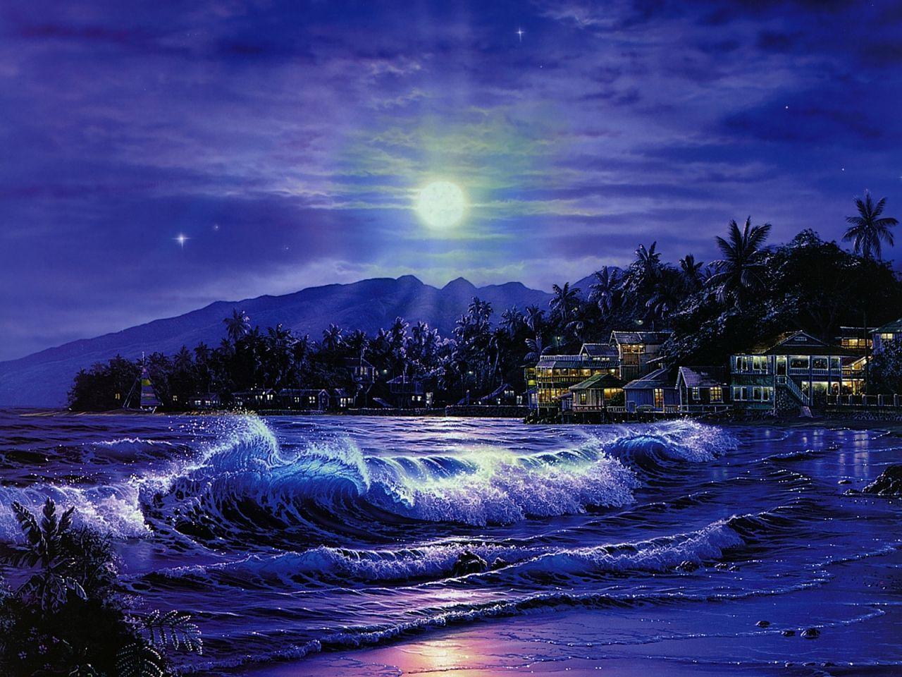 Moonlight Night Wallpapers - Wallpaper Cave