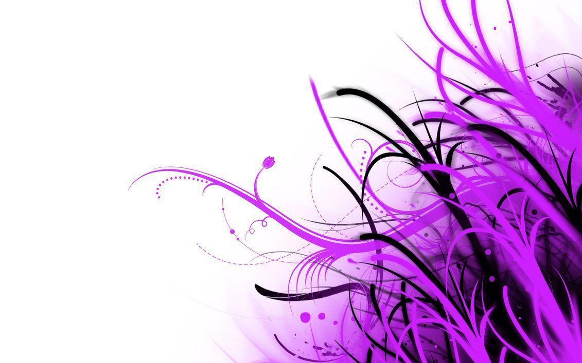 Wallpaper For > White Purple Abstract Wallpaper