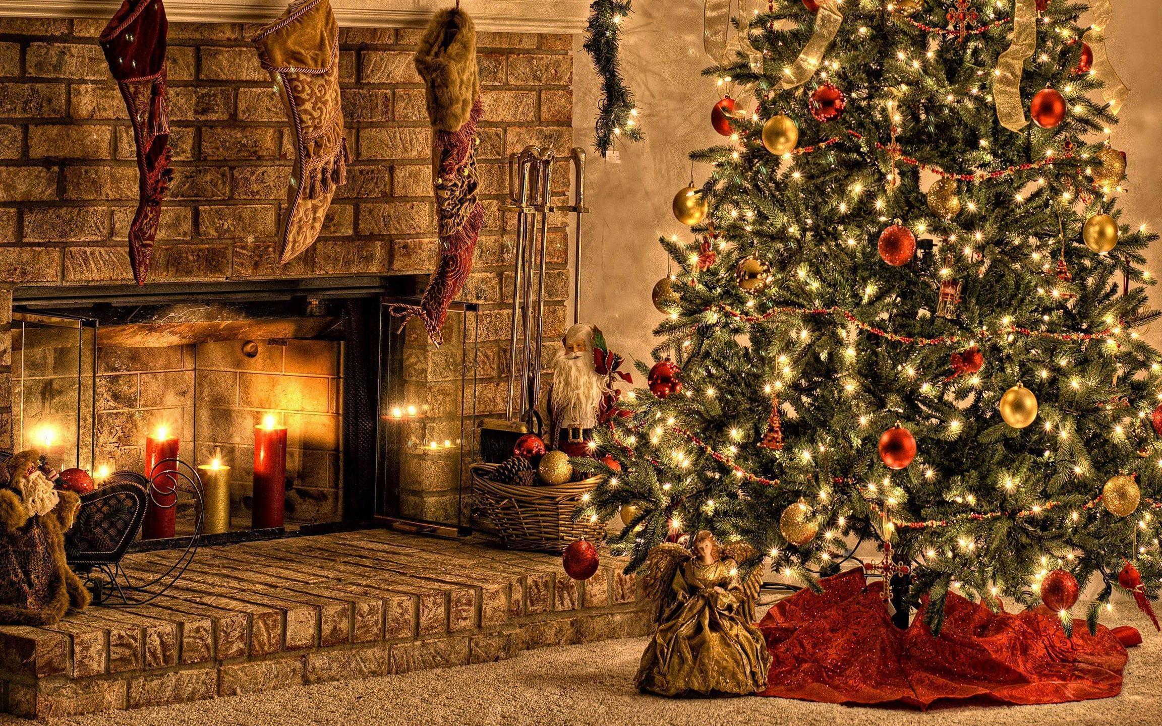 Christmas Chimney Wallpaper 