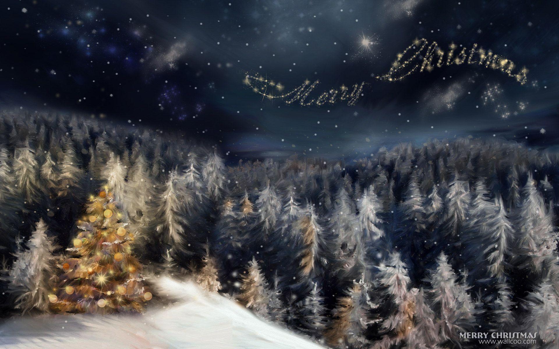 Christmas Night HD Wallpaper 05