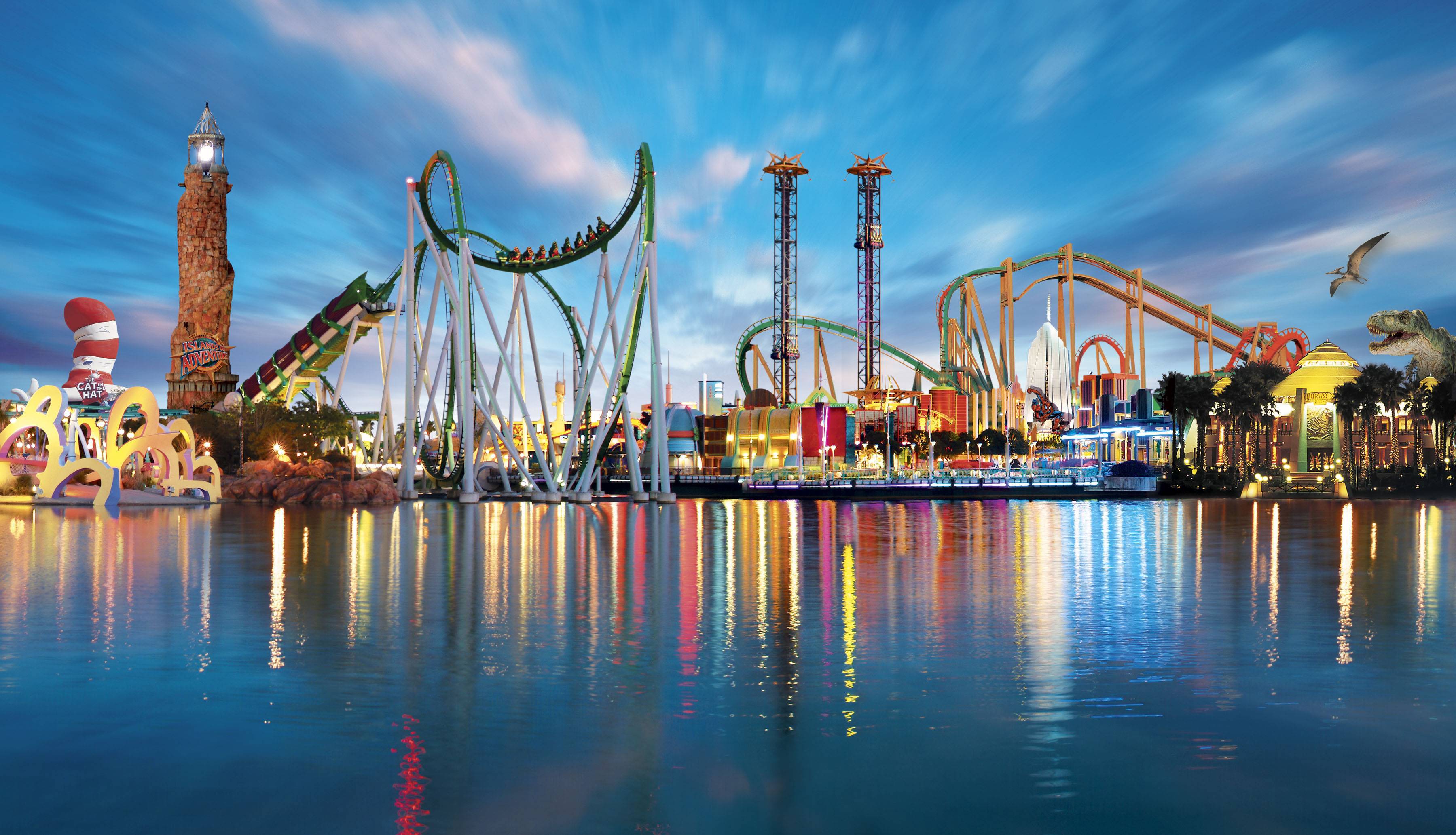 Orlando Florida usa america amusement park rides rollercoaster