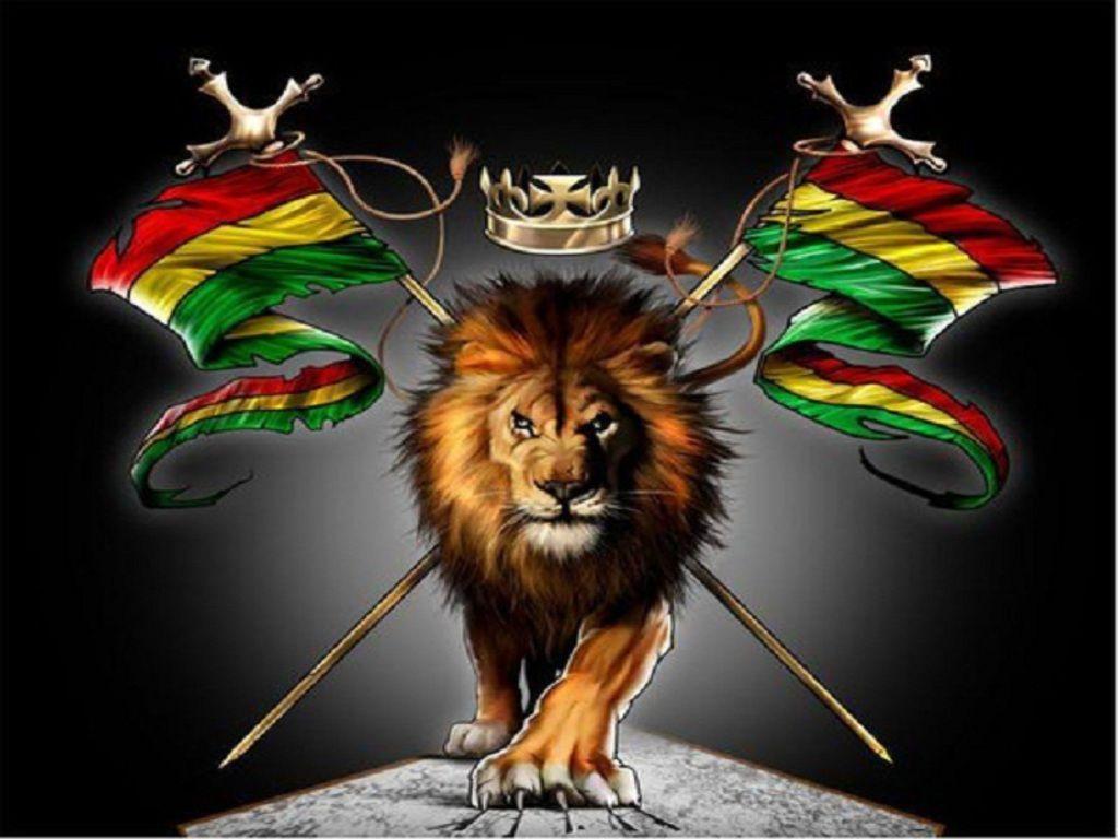 image For > Rastafarian Lion Wallpaper