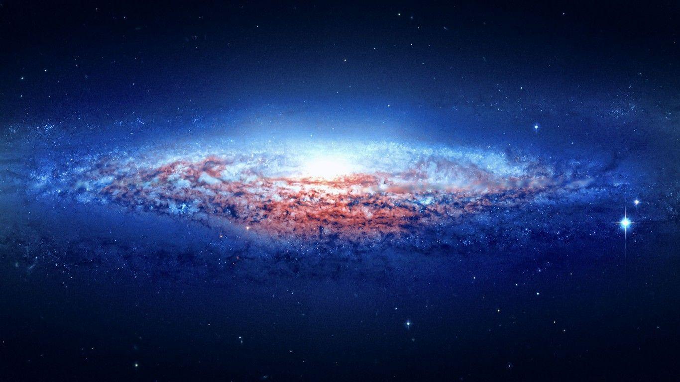 Galaxy Milky Way Universe as Wallpaper 1366x768. Hot HD Wallpaper